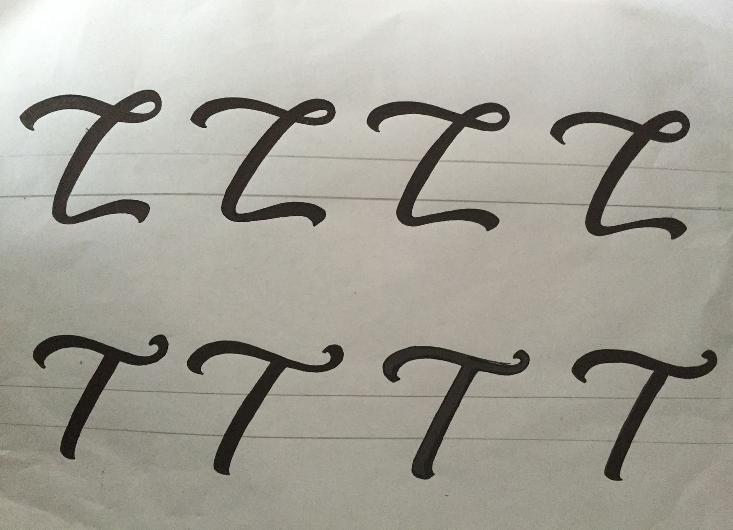 Lettering Tutorial Logo L's and T's
