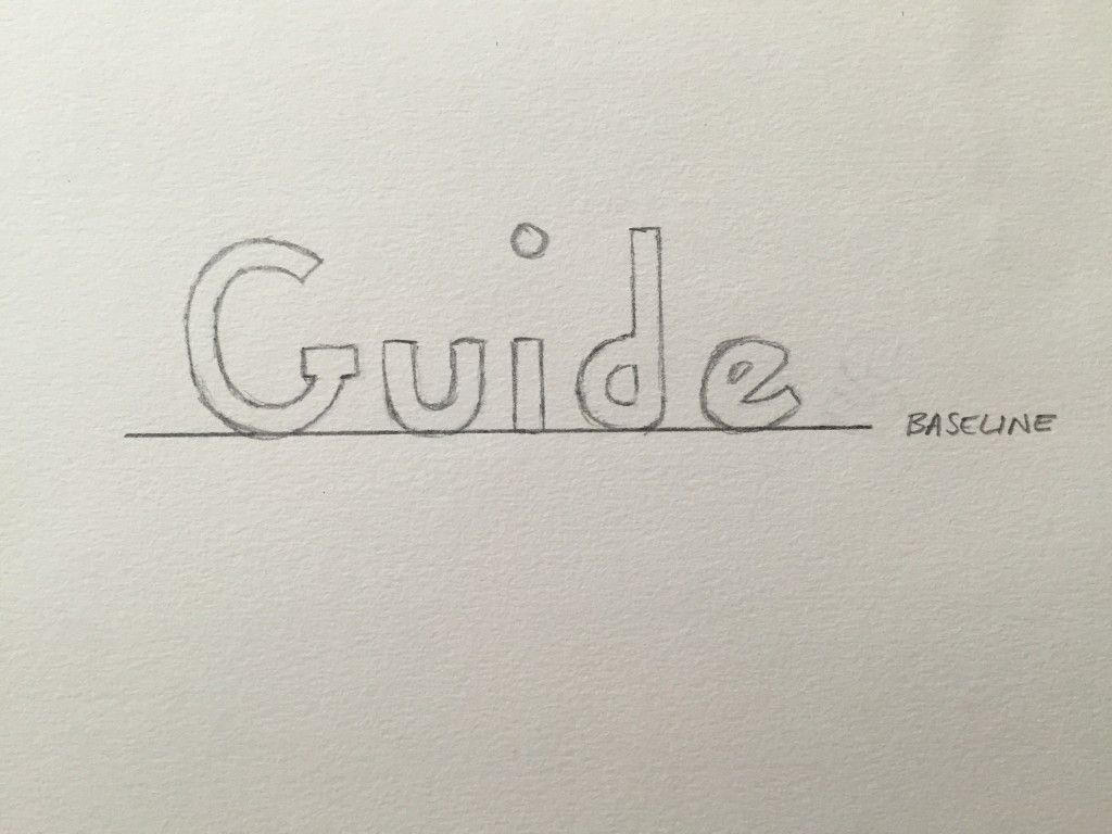 Hand Lettering Guide Baseline