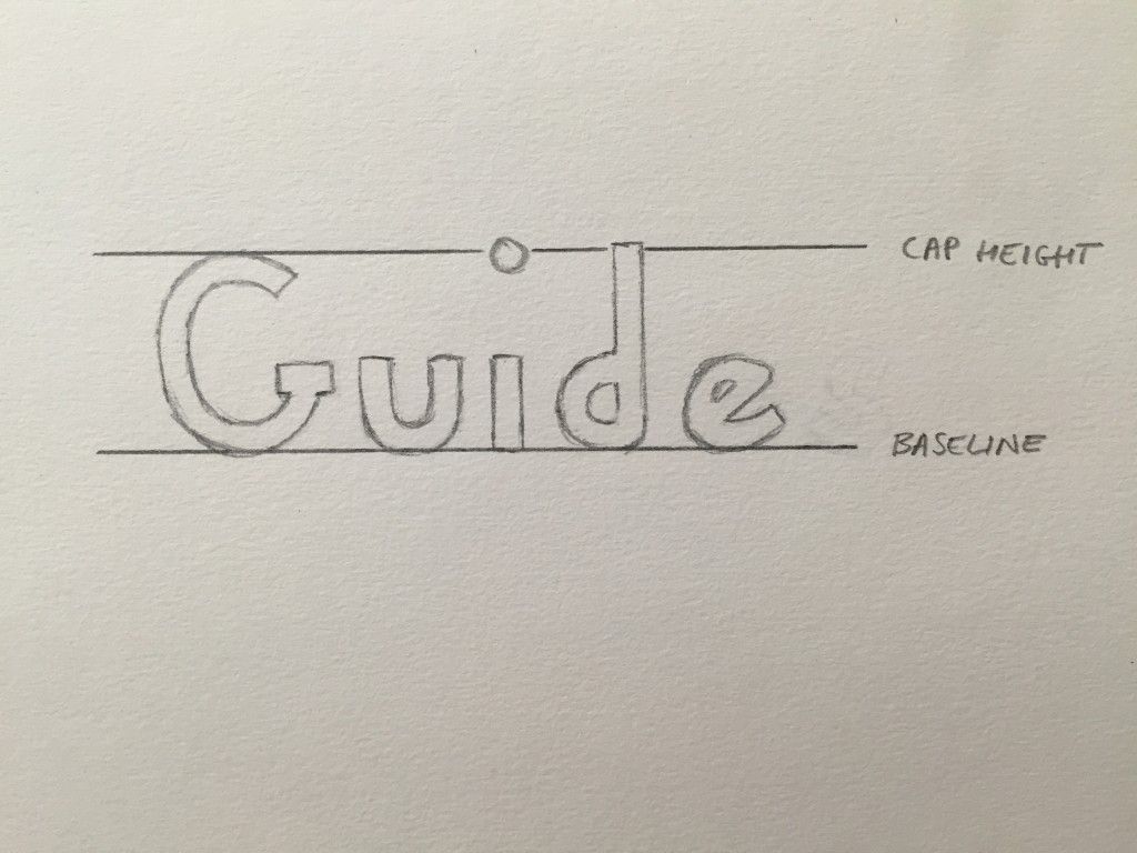 Hand Lettering Guide Cap Height