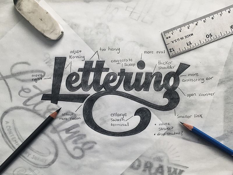 Lettering Sketch Colin Tierney - Lettering tutorial