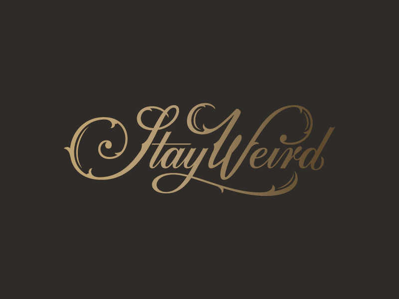 Stay Weird Colin Tierney - Lettering Tutorial