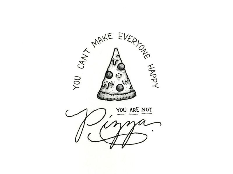 You Are Not Pizza - Lettering Tutorial