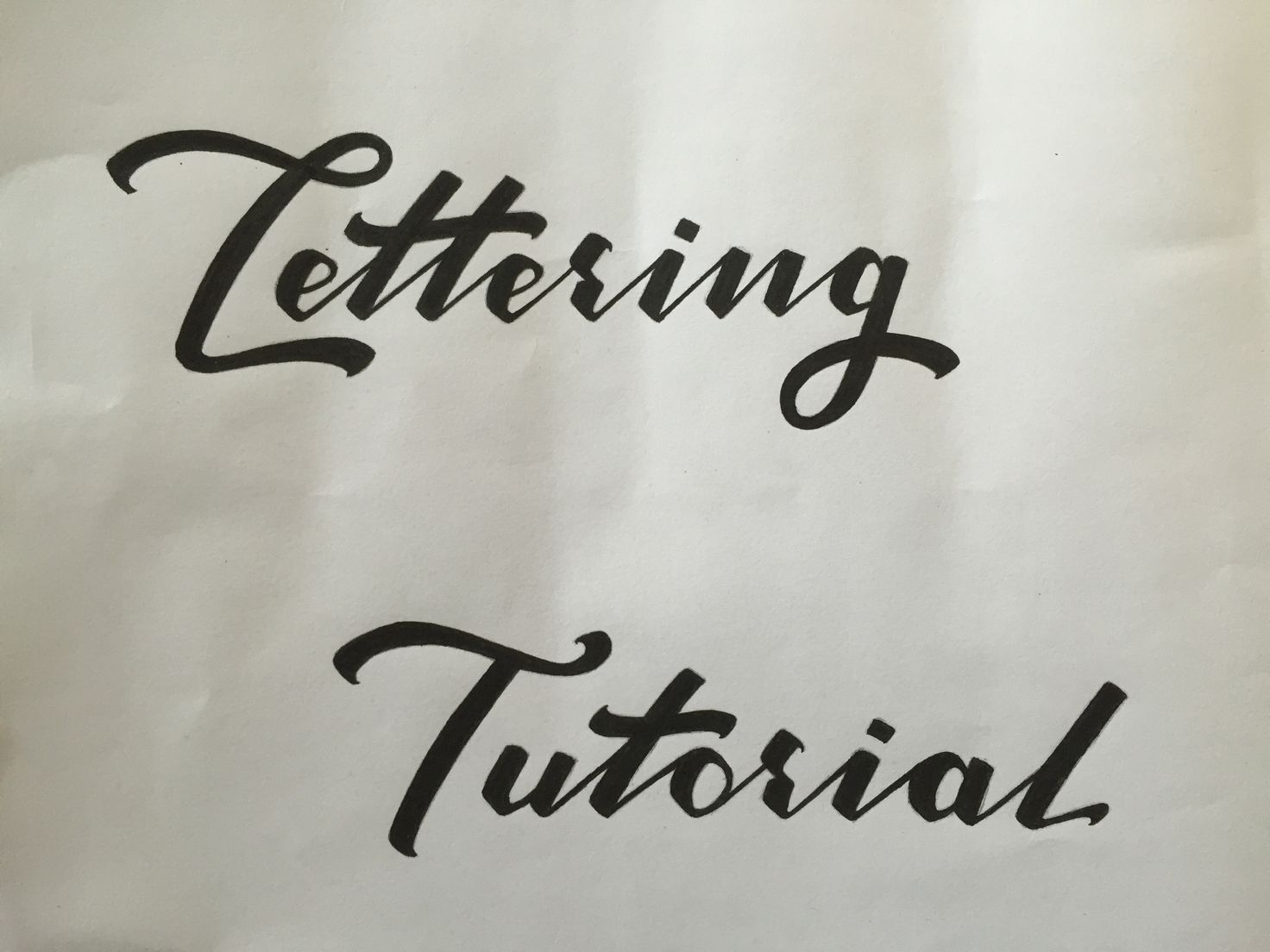 Lettering Tutorial Logo Inking