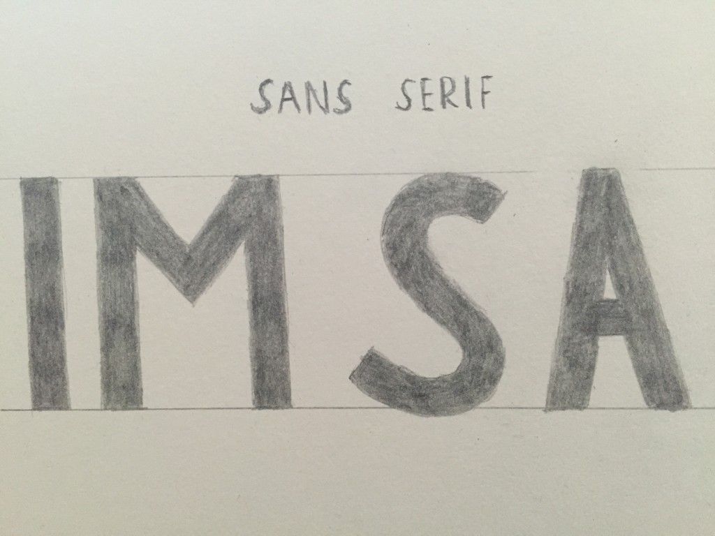 Sans Serif Lettering