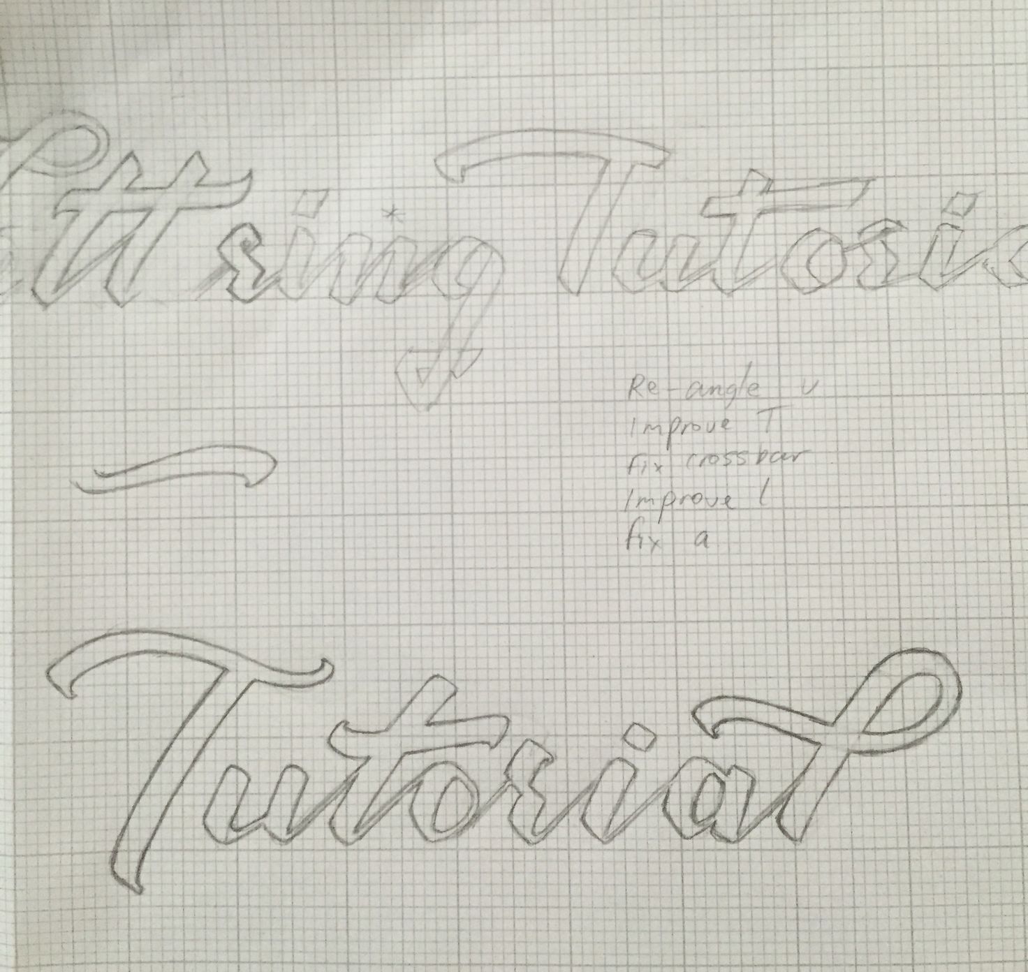 Lettering Tutorial Logo Refinements