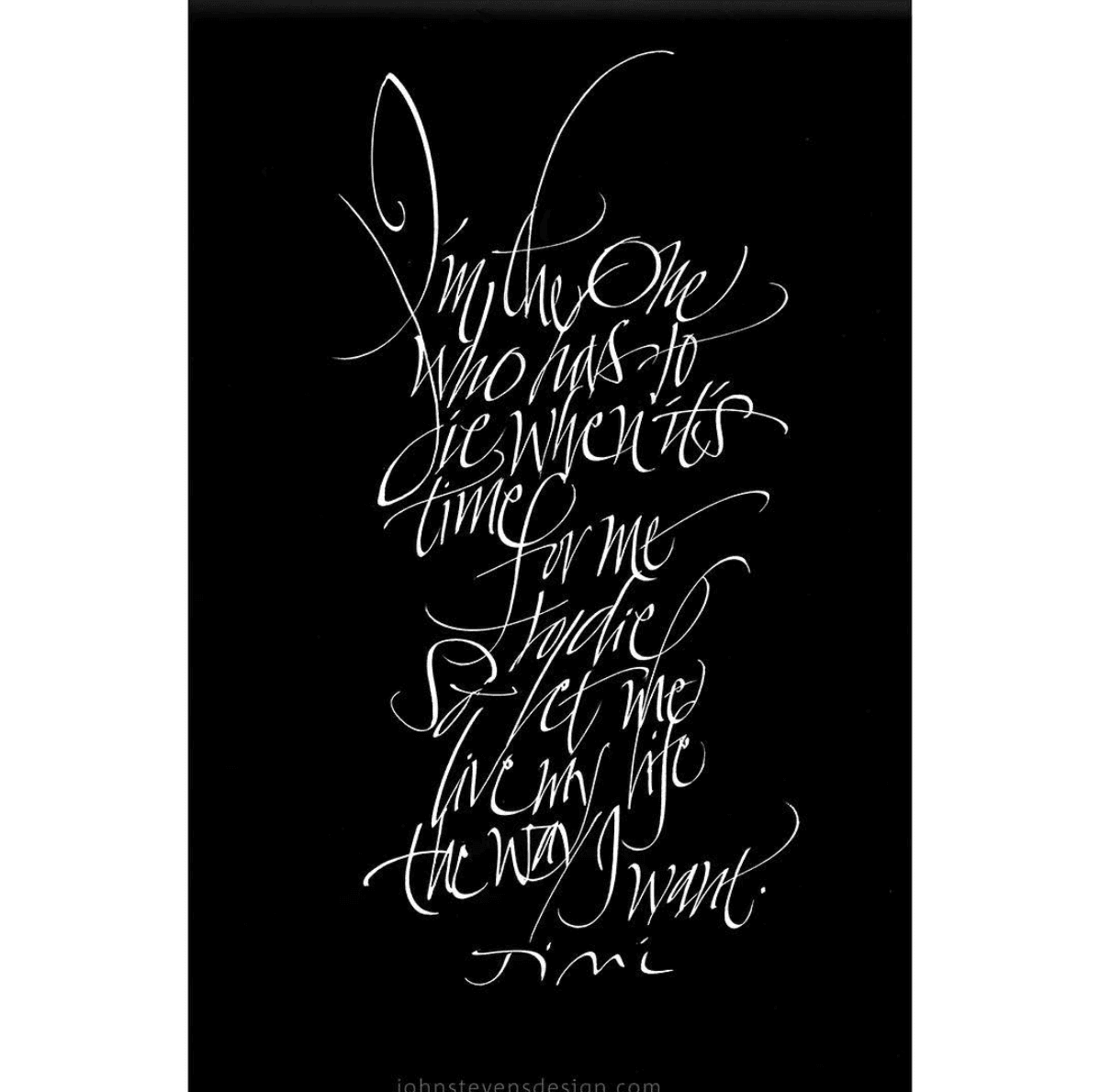 John Stevens Jimi Hendrix - Lettering Tutorial