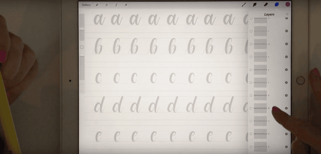 Karin Newport Lettering Guide - Lettering Tutorial
