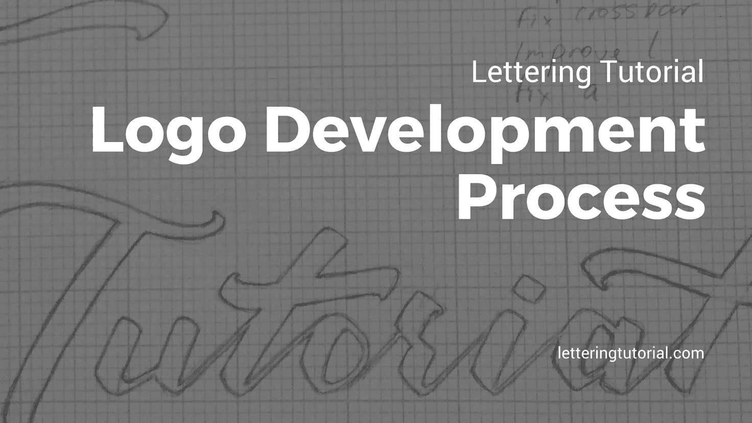 Lettering Tutorial Logo Development Process