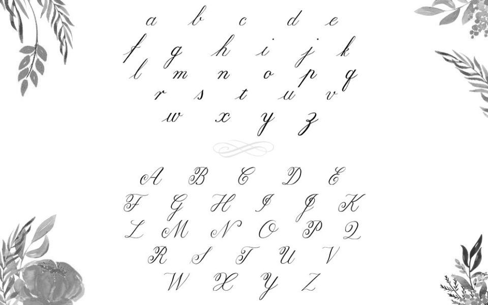 Copperplate Alphabet Nicole Mauloni - Lettering Tutorial