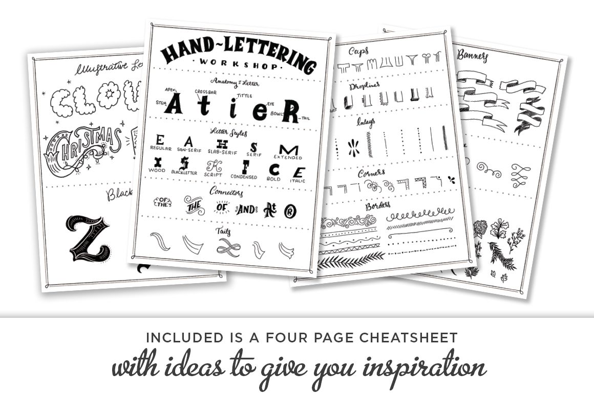 Cheatsheet Shauna Lynn RetroSupply Co - Lettering Tutorial