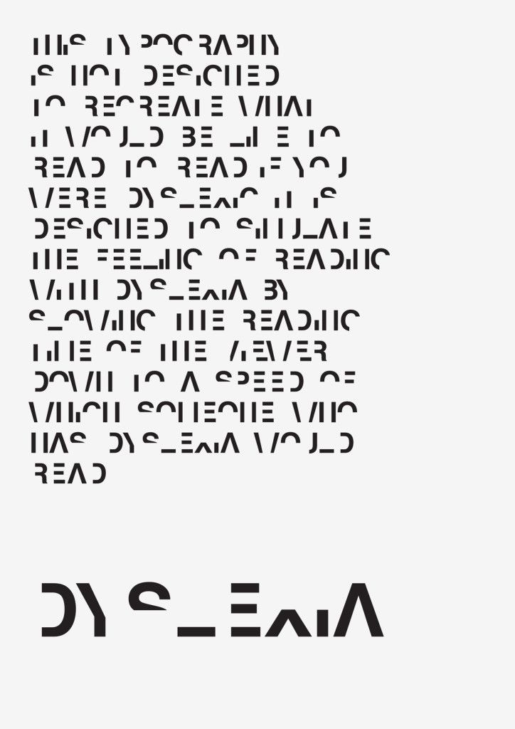 Daniel Britton Dyslexia Font Poster