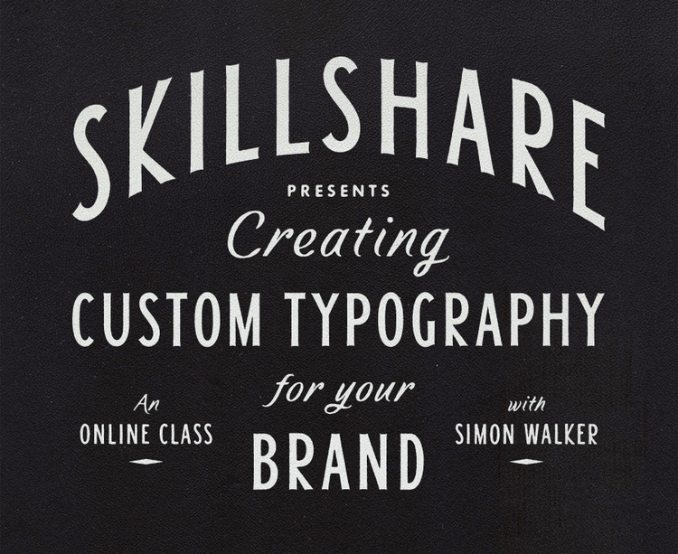 skillshare simon walker lettering tutorial