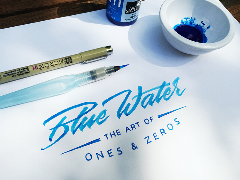 Matt Vergotis Blue Water - Lettering Tutorial