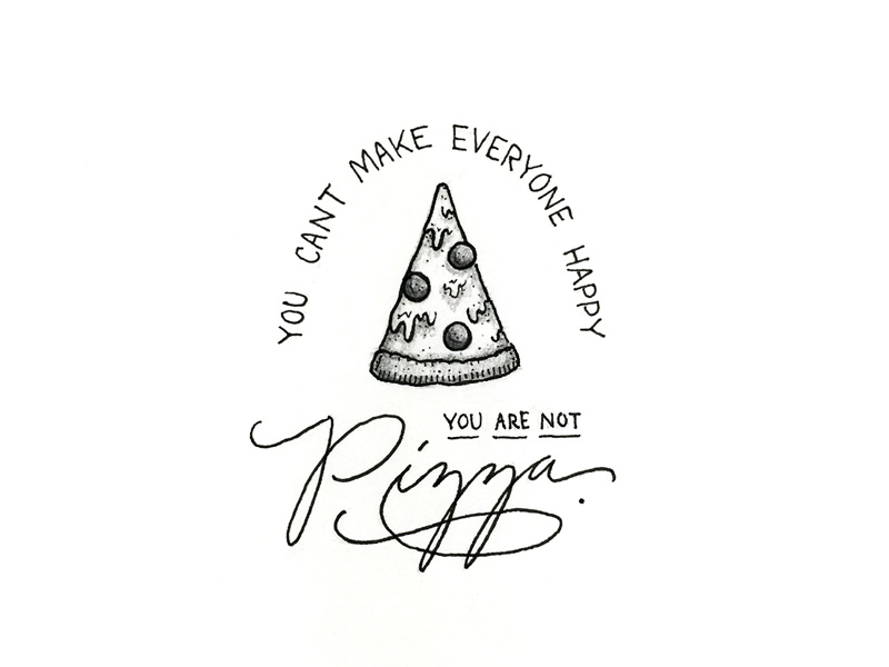 You Are Not Pizza - Lettering Tutorial