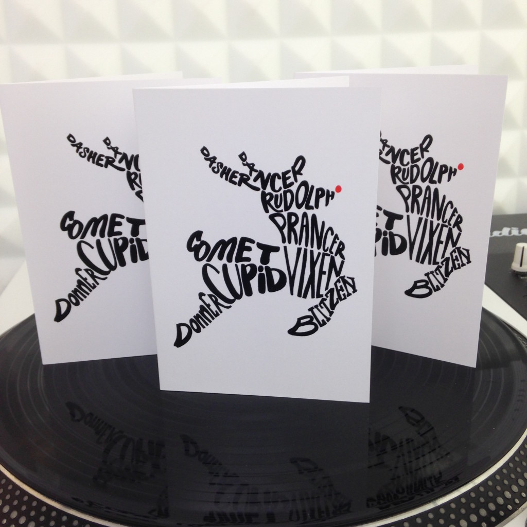 Finished Reindeer Cards Emma Homes - Lettering Tutorial