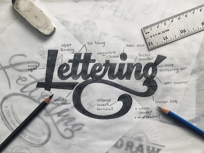Lettering Sketch Colin Tierney - Lettering tutorial