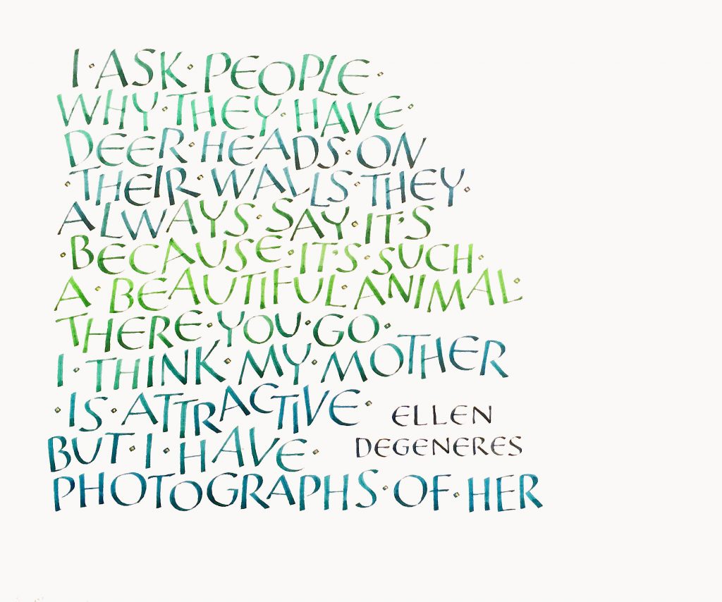 Degeneres Versals Cora Pearl - Lettering Tutorial