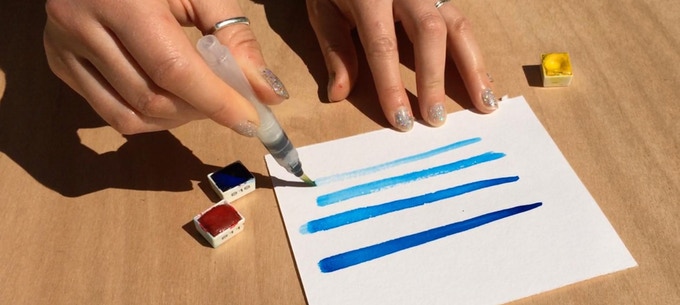 Joan of Art Brush Pen Sketching Tin - Lettering Tutorial